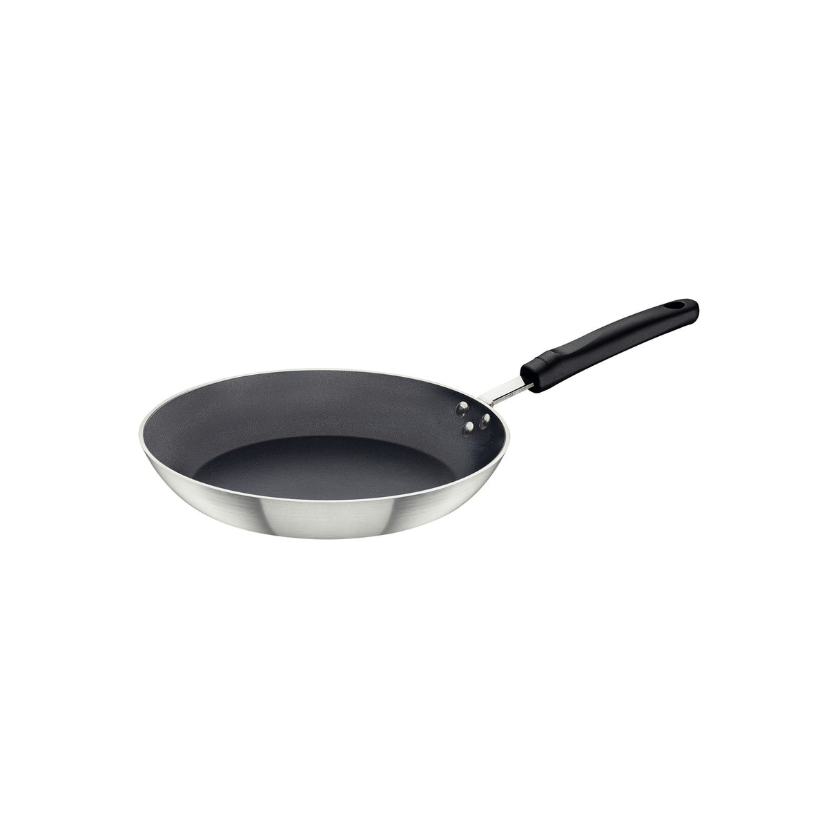 Professional Aluminum Frying Pan with Interior Starflon Premium Nonstick Coating and Brushed Exterior Finish, 24 cm, 1.3 L