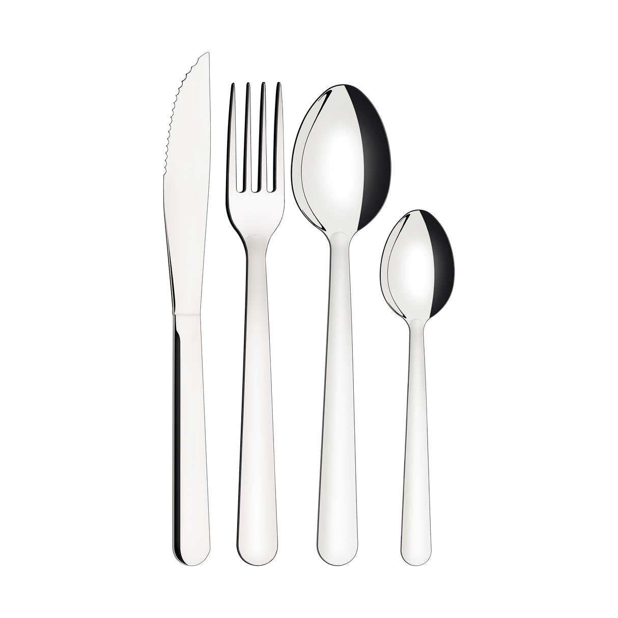 Malibu 24-Piece Stainless Steel Flatware Set