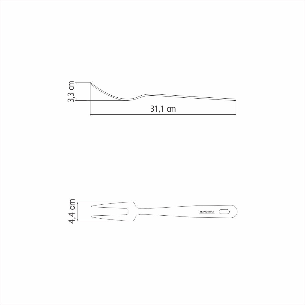 Extrata Stainless Steel Carving Fork for Meat