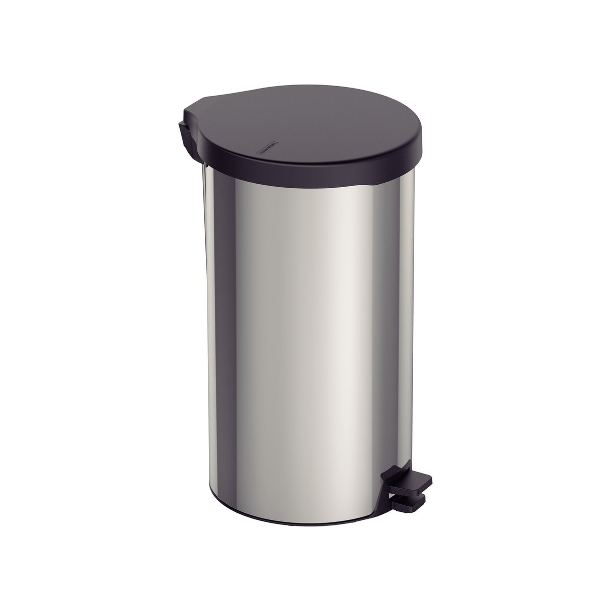 Lixeira com pedal New em aço inox com acabamento polido, 20 litros.