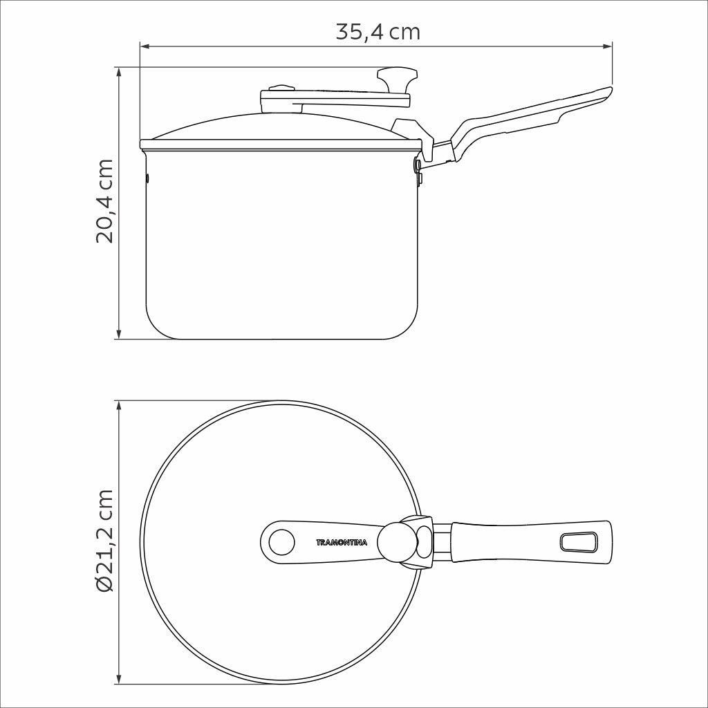 Olla para Palomitas de Aluminio Loreto con Recubrimiento Antiadherente Starflon Max 20cm 3,5 L