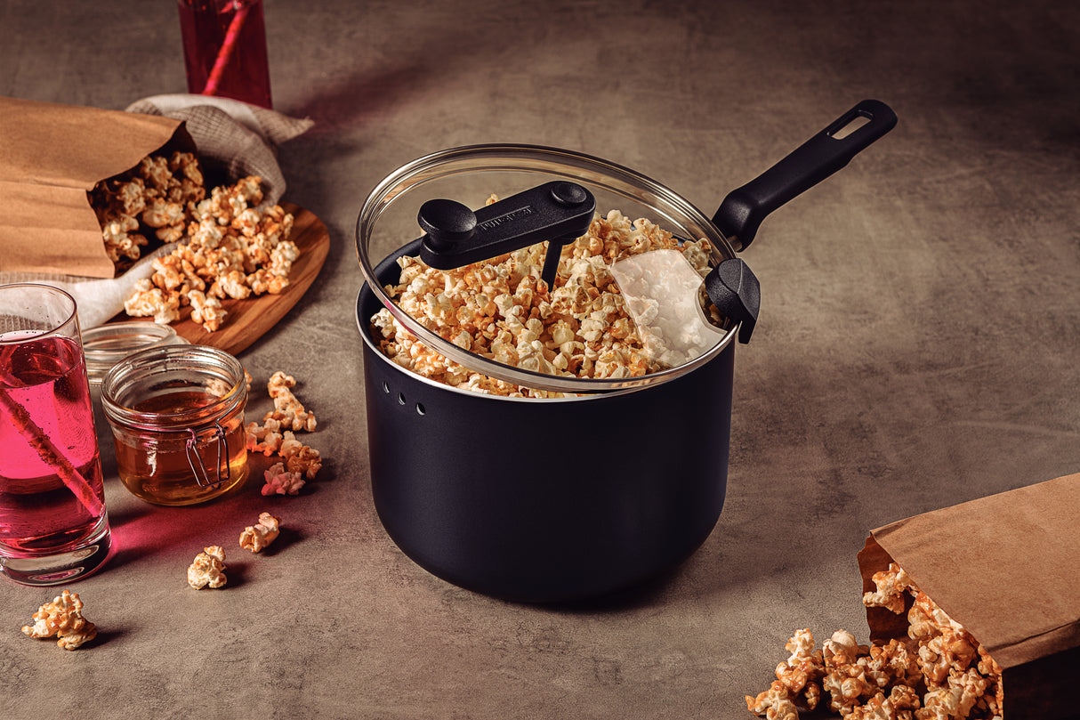 Olla para Palomitas de Aluminio Loreto con Recubrimiento Antiadherente Starflon Max 20cm 3,5 L
