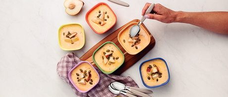 To refresh: Peach ice cream recipe