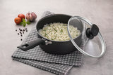 Loreto Aluminum Sauce Pan with Starflon Max Nonstick Coating 18 cm