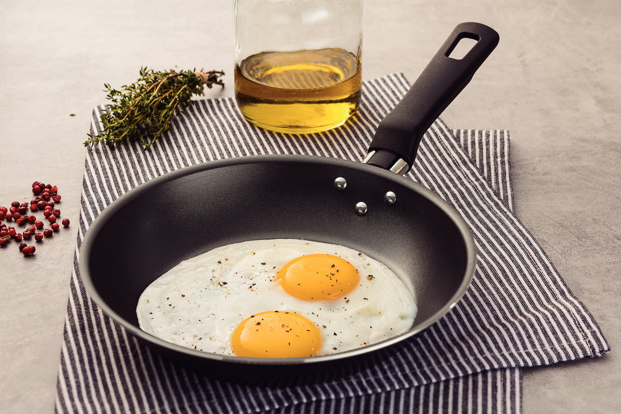Loreto Aluminum Frying Pan with Starflon Max Nonstick Coating 3 pieces