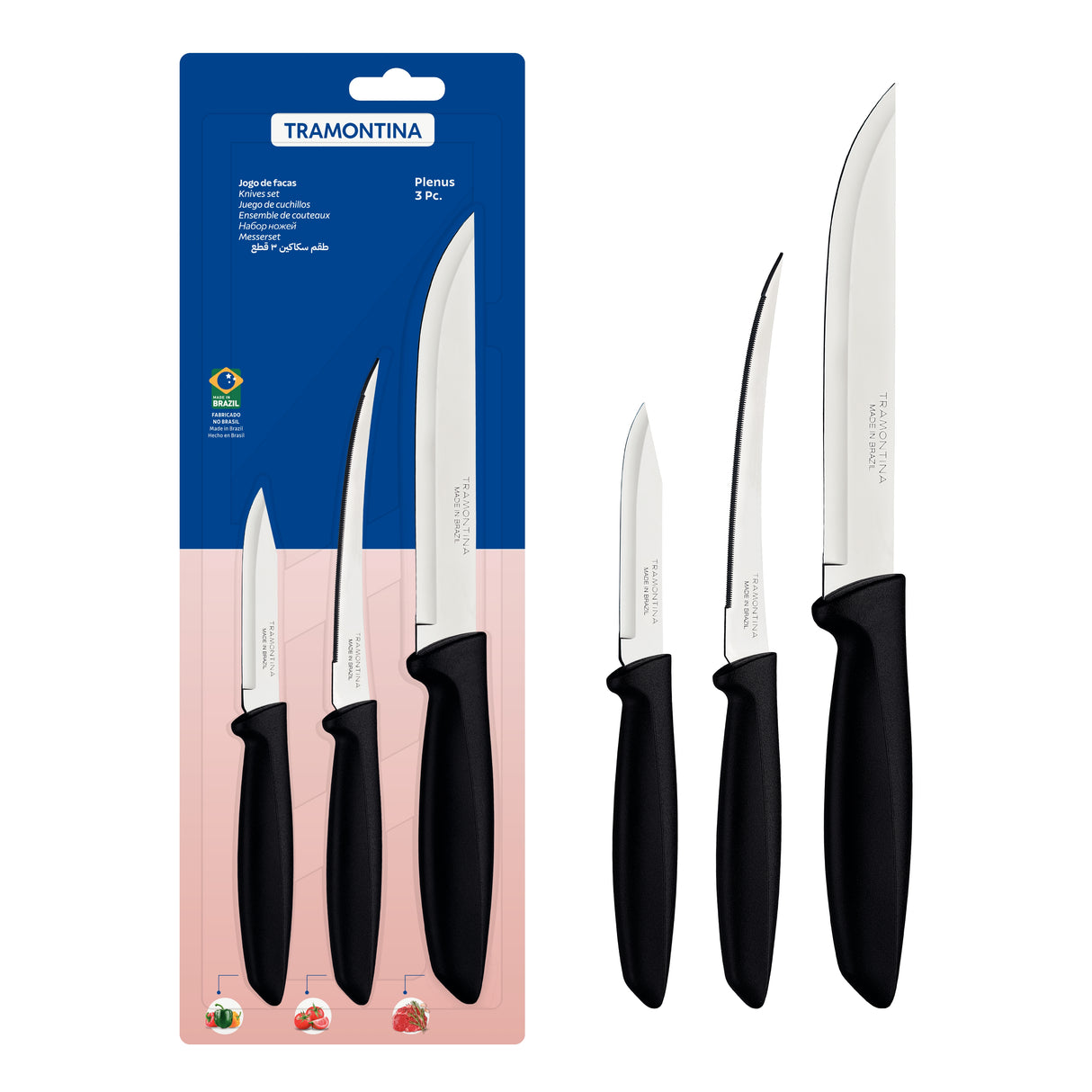 Plenus 3-Piece Knife Set