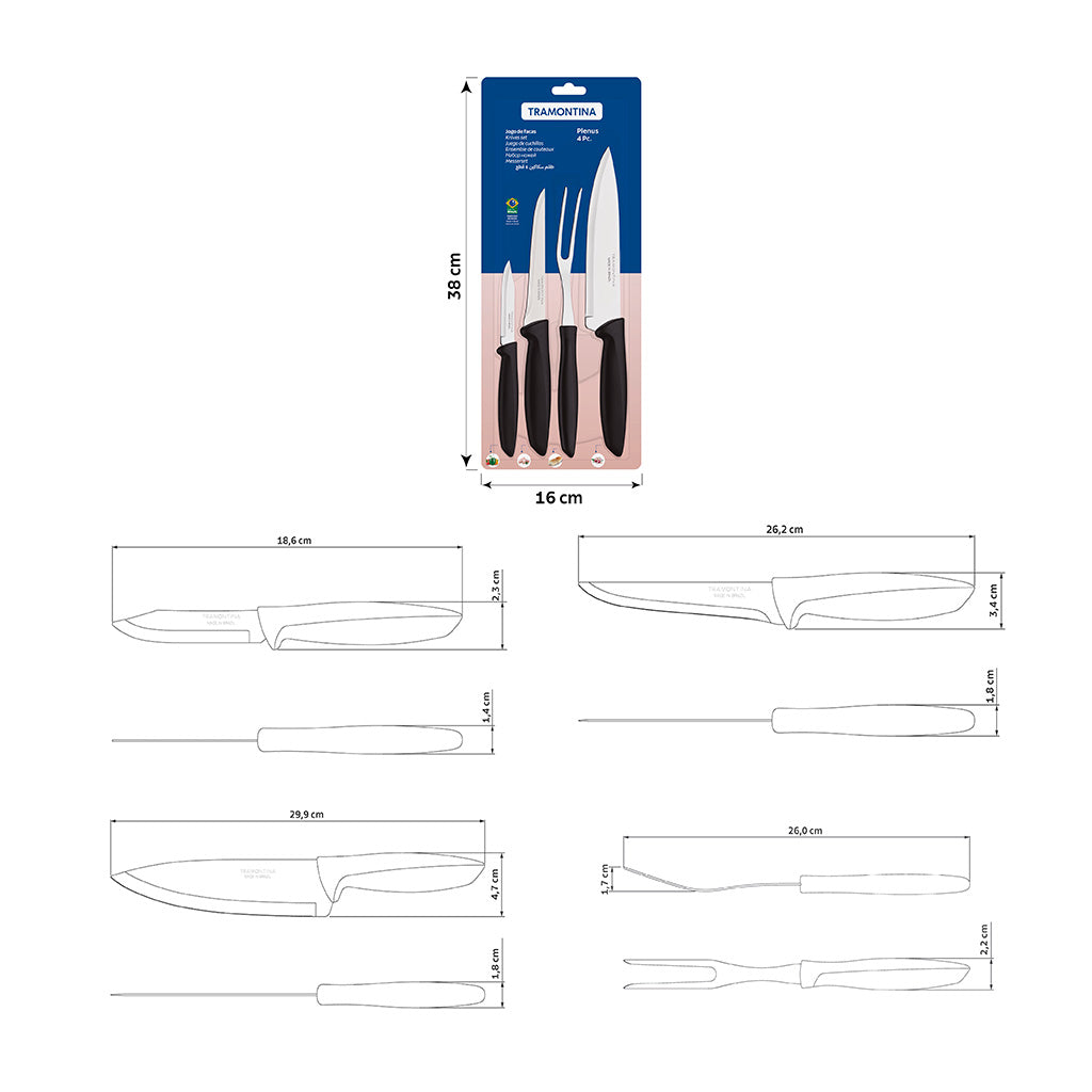 Plenus 4-Piece Knife Set