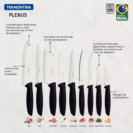 Plenus 9-Piece Knife Set