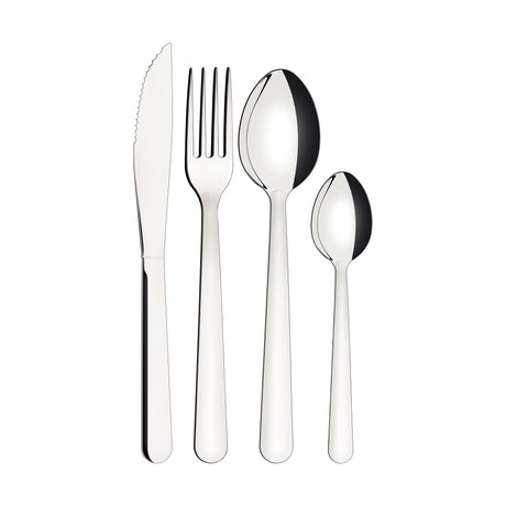 Malibu 24-Piece Stainless Steel Flatware Set