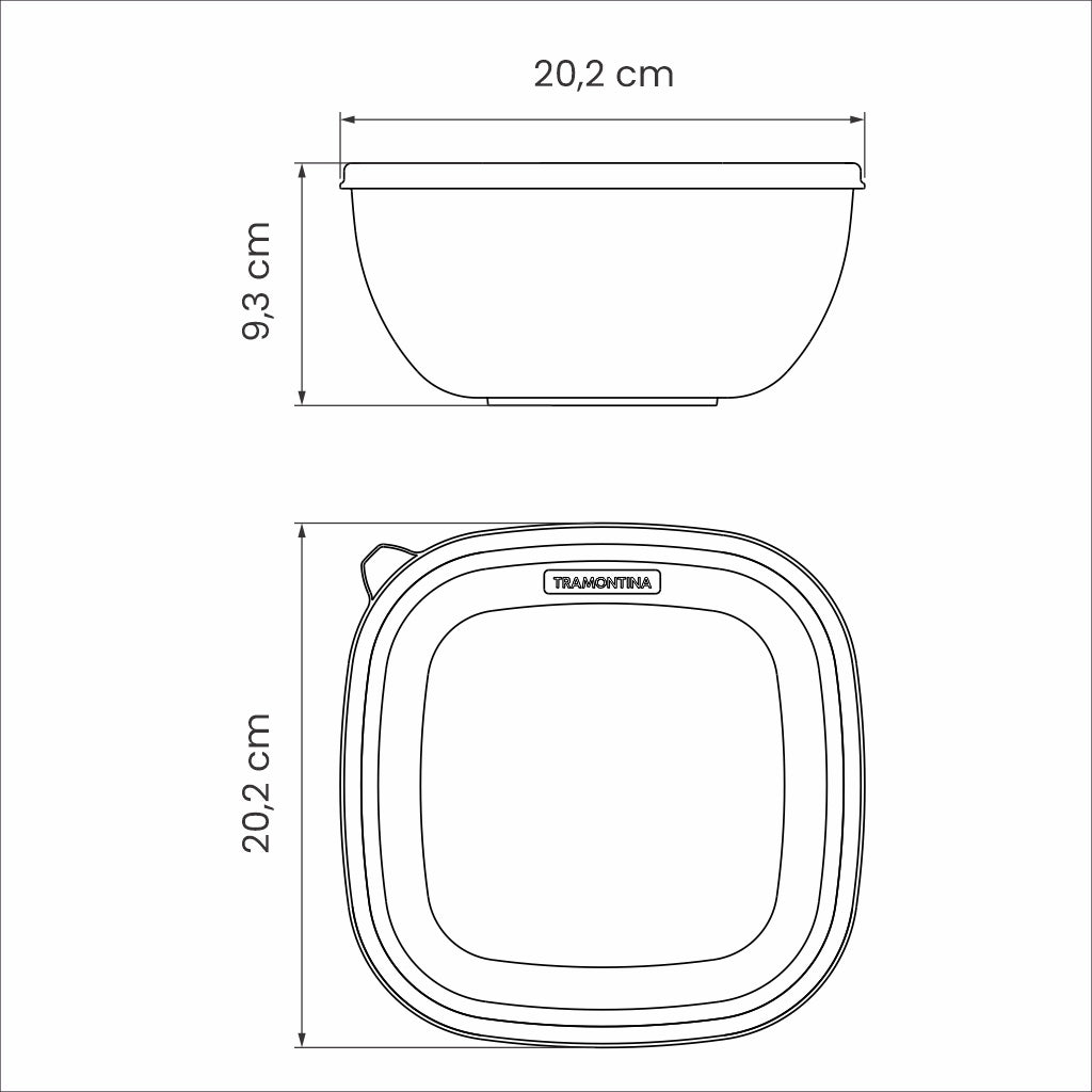 MixColor 2-Liter Mixed Polypropylene Container with Transparent Lid