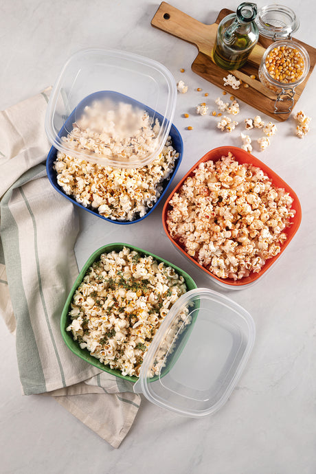 MixColor 2-Liter Mixed Polypropylene Container with Transparent Lid