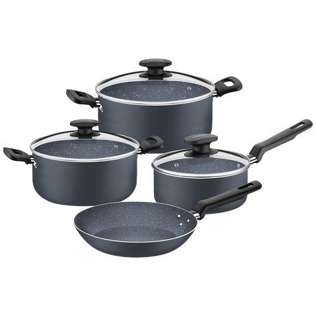 7-Piece Aluminum Cookware Set with Starflon Max Nonstick Coating