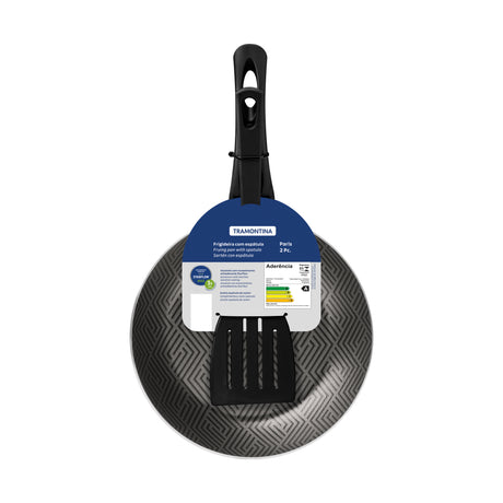 Paris Aluminum Frying Pan with Starflon Max Lead Nonstick Coating with a Nylon Spatula, 20 cm 0,8 L