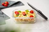 Rectangular Glass Container Tramontina Vittra with Airtight Silicone Lid 0.37L