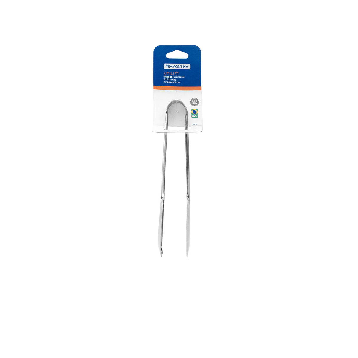 Utility universal stainless steel tongs
