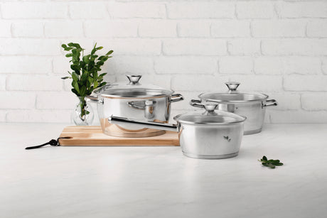 Allegra stainless steel cookware 3 pc set
