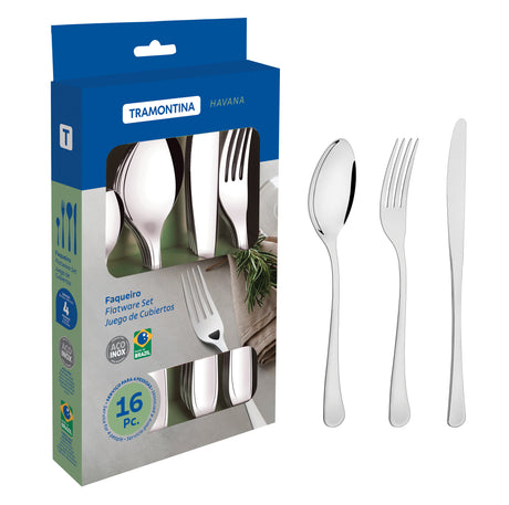 Havana stainless steel flatware16 pc set