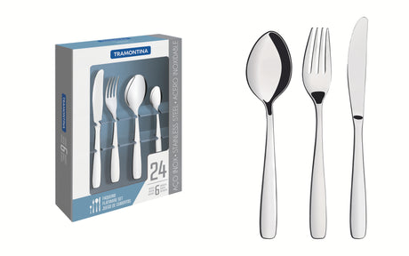 Amazonas stainless steel flatware 24 pc set