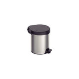 Lixeira com pedal &nbsp;New em aço inox com acabamento polido, 5 litros.